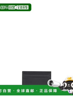 FENDI 男士卡包 7M0371AVV6F0GXN SS2026 黑色 FF SQUARED LEATHE