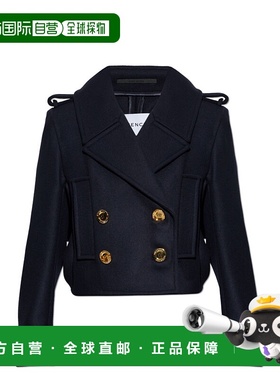 GIVENCHY 女士夹克 BWC0EZ16BK499 SS2026 深蓝色 Wool jacket wi