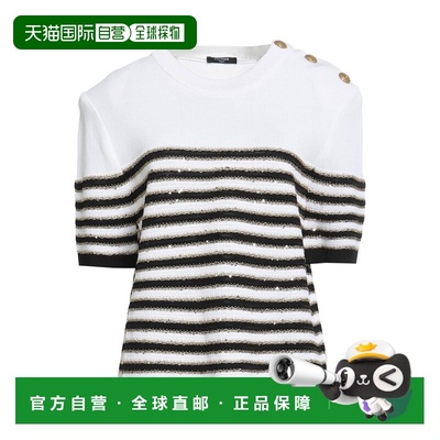 1h可退 潮奢 Balmain 巴尔曼 女士 毛衣 white白色 舒适时尚