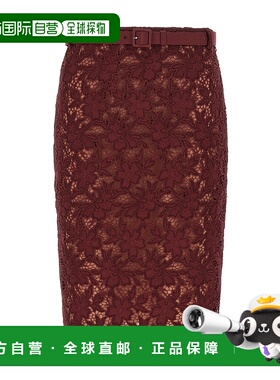 1h可退 SELF-PORTRAIT 女士半身裙 RS26171MSKBU AW2025 深棕色