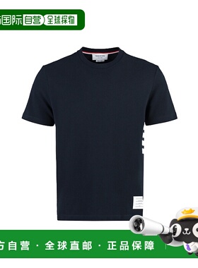 THOM BROWNE 男士T恤 MJS123A00050415 AW2024 蓝色