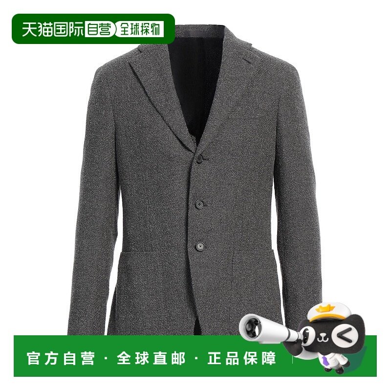 1h可退 潮奢 Caruso 卡鲁索 男士 西装外套 grey灰色 舒适时尚