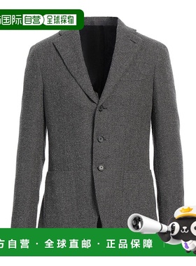 1h可退 潮奢 Caruso 卡鲁索 男士 西装外套 grey灰色 舒适时尚
