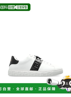 VERSACE 男士运动鞋 10144601A130672W02V CO 白色 系带低帮休闲