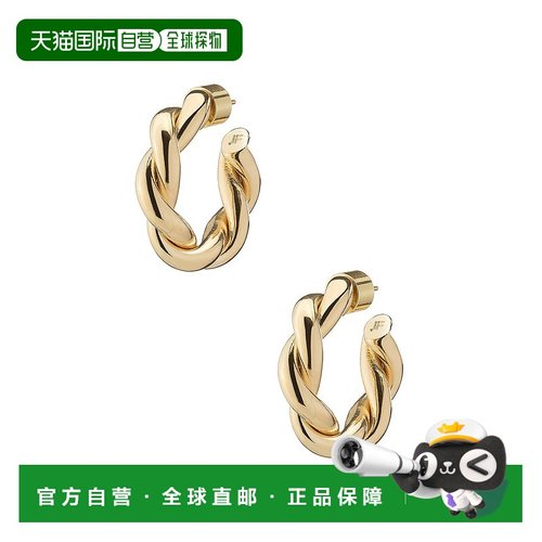 1h可退 潮奢 Jennifer Fisher 女士 Lilly Huggie 双扭曲耳环 JFB
