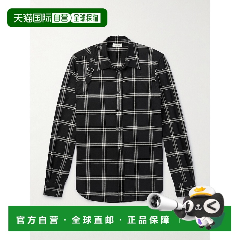 1h可退 潮奢 mcqueen 亚历山大 麦昆 男士 双针背带衬衫 814736QS