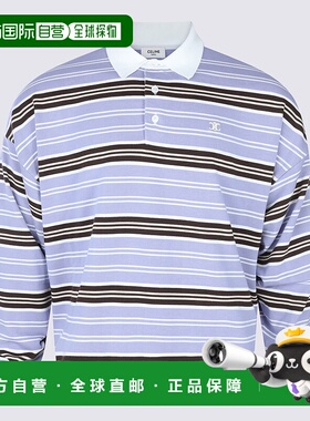 CELINE 男士T恤 RY0HV886ZGBT9 AW2025 蓝色 Long-sleeve polo sh