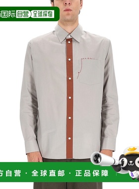 MARNI 男士衬衫 CUMU0364QSUTC19300N13 AW2025 白色长袖