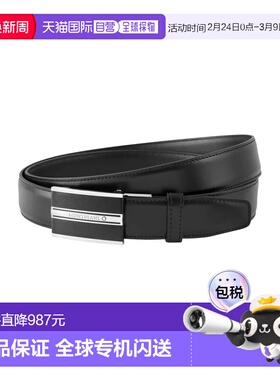 MONTBLANC万宝龙 自动扣 自动扣 皮带 男款 黑色 宽3cm