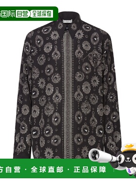 GIVENCHY 男士衬衫 BM60MB13BL002 AW2020 黑色长袖