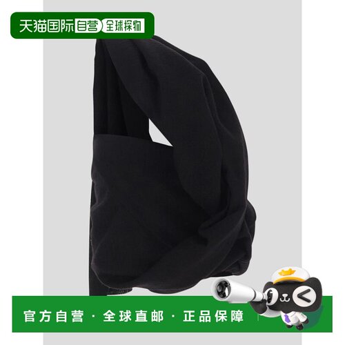 RICK OWENS 女士T恤 RO02C1155WN09 AW2023 黑色 ASYMMETRICAL LO