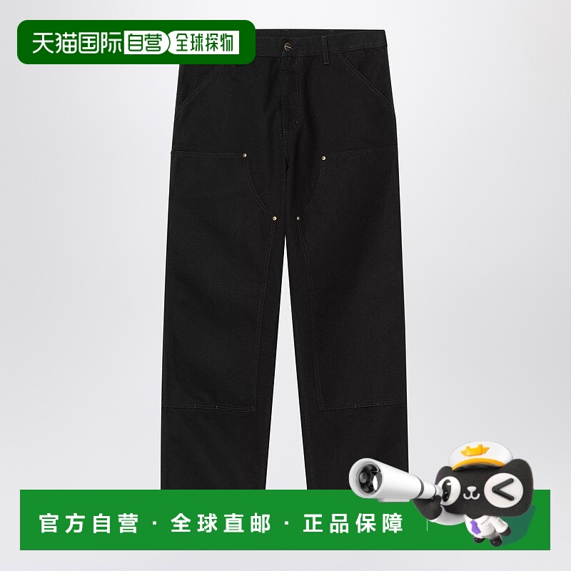 1h可退 潮奢 CARHARTT WIP 男士 黑色漂洗双及膝裤子 I031501CO89