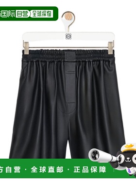 LOEWE 男士休闲裤 H526Y1OL161100 AW2025 黑色短裤