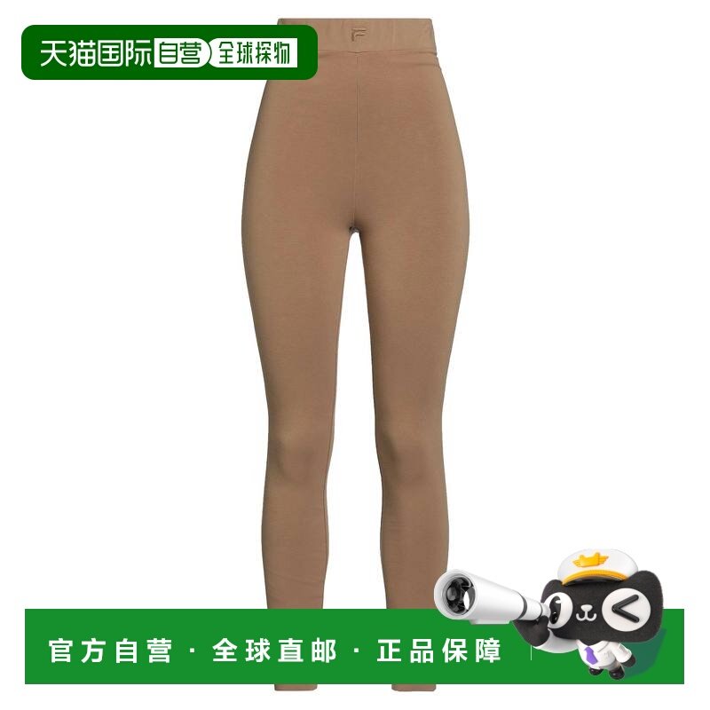 1h可退 潮奢 Fila 斐乐 女士 打底裤 brown棕色 舒适时尚,运动服/休闲服装,运动中长裤／短裤,淘宝优惠券,粉丝福利购,淘宝优惠卷