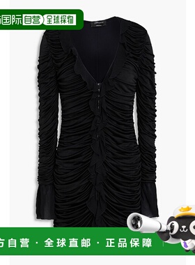 1h可退 潮奢 Blumarine 蓝色情人 女士 褶皱针织迷你连衣裙 P322A