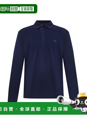 1h可退 ETRO 男士POLO衫 MRMD0013AJ264B0387 AW2025 蓝色男装