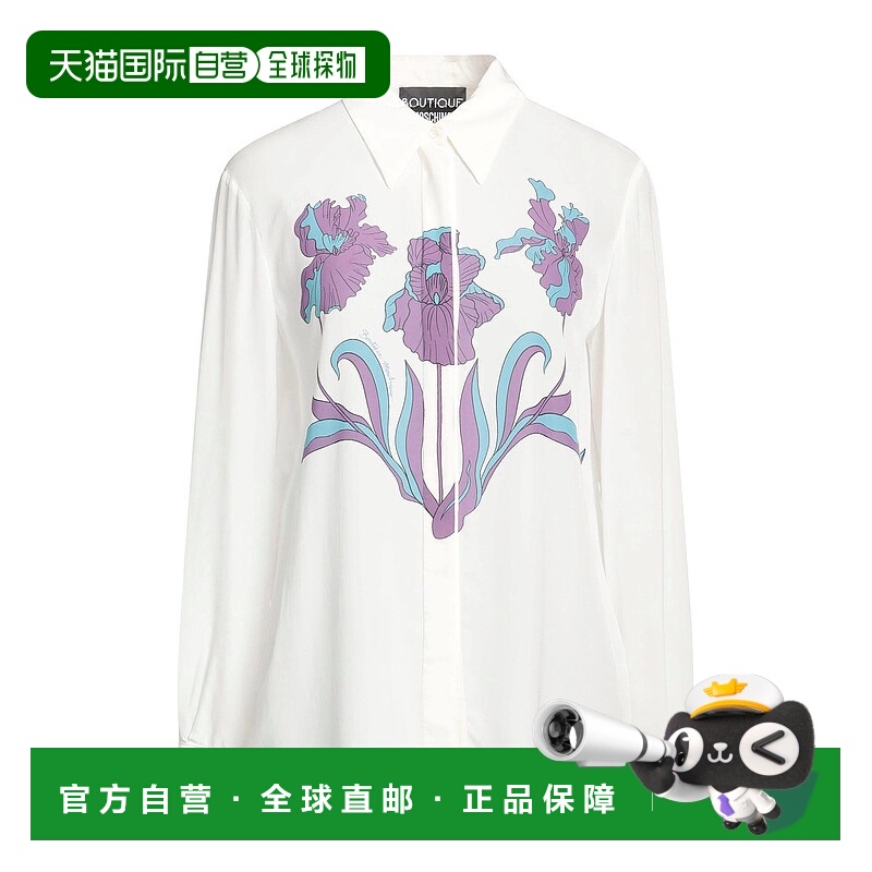 1h可退 潮奢 moschino 女士 Blouses 花朵衬衫 white白色 舒适时