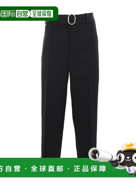 JIL SANDER 男士休闲裤 J22KA0230J40002001 CO 黑色直筒裤