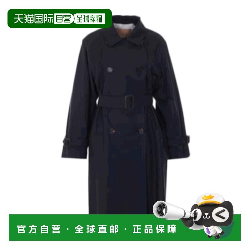 MAX MARA 女士风衣 9021026406017 SS2026 黑色 双排扣风衣,女装/女士精品,风衣,淘宝优惠券,粉丝福利购,淘宝优惠卷