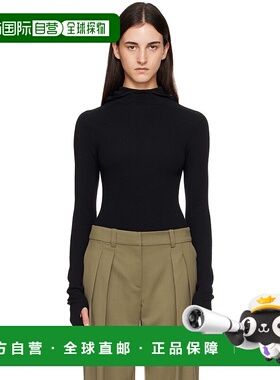 1h可退 潮奢 The Frankie Shop 女士 黑色 Danae Knit 连帽衫 KNF