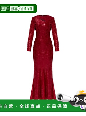 1h可退 SELF-PORTRAIT 女士连衣裙 SC25005XR0RED AW2025长裙