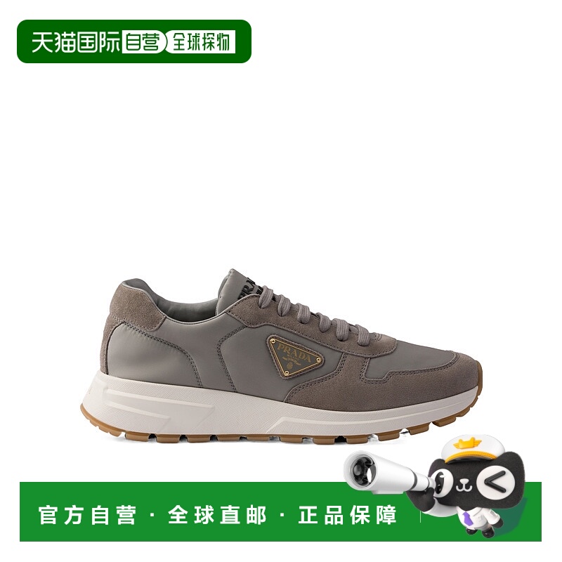 1h可退 PRADA 男士运动鞋 2EE369D7RFD002F0276 SS2025 灰色