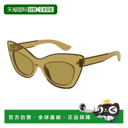 ALEXANDER MCQUEEN 女士眼镜 AM0516S002 CO 绿色 Cat Eye太阳镜