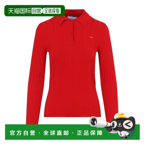 PRADA 女士针织衫 P24F3I17WKSOOOF0011 AW2026 红色