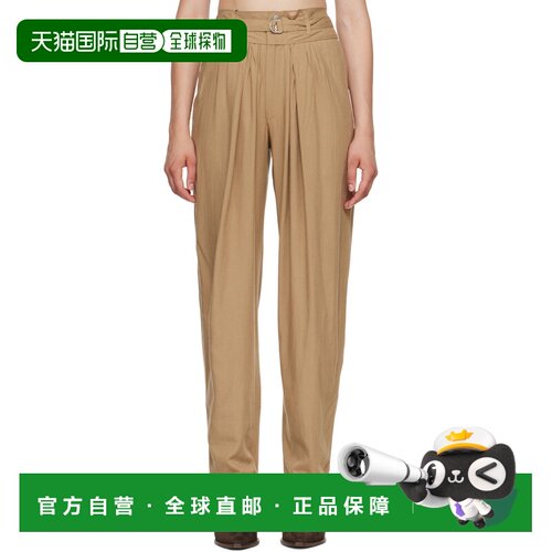 ISABEL MARANT 女士 黄褐色 Celia 长裤 26APA0372FCD3J12E50LB