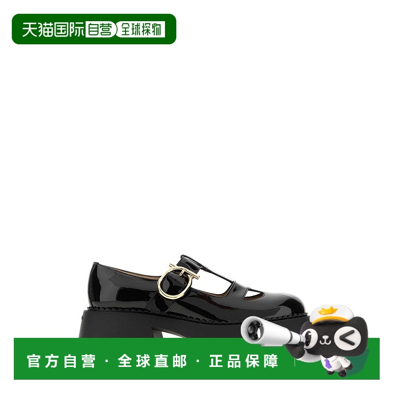 1h可退 SALVATORE FERRAGAMO 女士芭蕾乐福鞋 01K324784758NEROBI