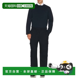 1h可退 潮奢 Thom Browne 汤姆 布朗 男士 斜纹棉布工装裤子 MTU3