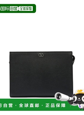 1h可退 潮奢 valentino 华伦天奴 男士 黑色皮革手包 7Y2P0AN7UAG