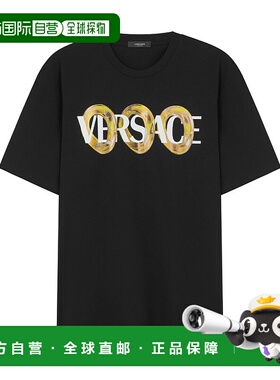 VERSACE 男士T恤 10133021A134012B510 AW2025 黑色范思哲