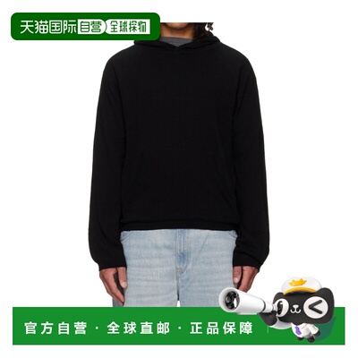 OUR LEGACY 男士卫衣 M2263KA SS2026 黑色 长袖针织连帽衫