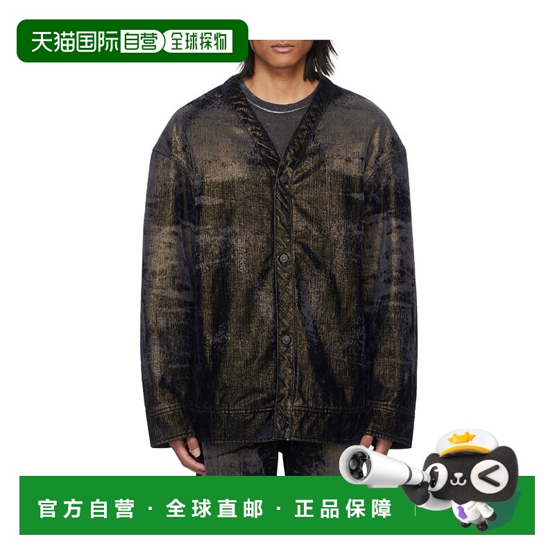 DIESEL 男士夹克 A1324109I4901 SS2024 黑色 D-Conf-S 牛仔夹克