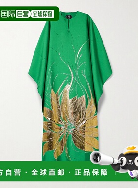 1h可退 潮奢 TALLER MARMO 女士 Iman 金属感提花土耳其式长衫 TM