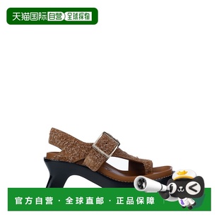 潮奢 logo标识露趾高跟凉鞋 LOEWE 女士 L814465X9 罗意威 1h可退