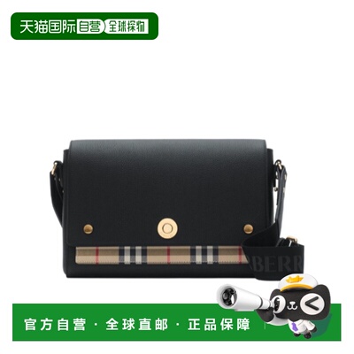 BURBERRY 女士单肩包 81226321 AW2026 黑色 Note 单肩包