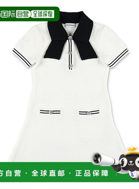 1h可退 SELF-PORTRAIT 女童连衣裙 RS25735SW SS2025 白色 提花针