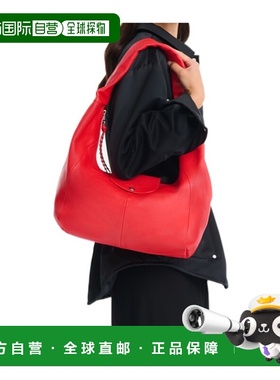 LONGCHAMP 女士单肩包 10333HIG545 AW2025 红色 Hobo L Le Pliag