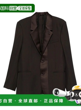 FENDI 男士夹克 FJ0980AOYI08 AW2025 棕色 Fendi Single-Breaste