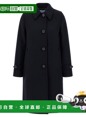 PRADA 女士大衣 P655SESOOOC2OF0008 AW2025 蓝色 Wool coat