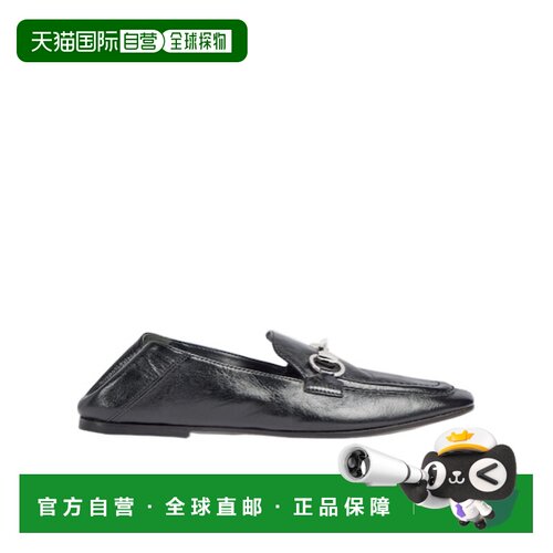GUCCI 女士芭蕾乐福鞋 875158AAFQB1000 AW2026 黑色 Jordaan 乐