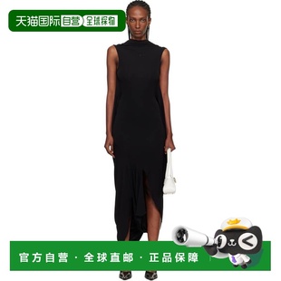 1h可退 潮奢 Marine Serre 女士 黑色 Draped Jersey Sleeveless