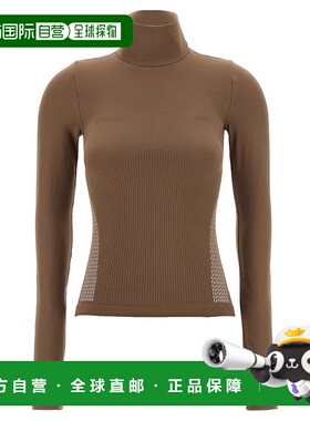 FENDI 女士T恤 FAF365AQC9F1QYK AW2025 浅棕色半高领针织衫