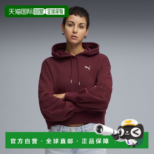 WARDROBE Essentials 女子短版连帽卫衣