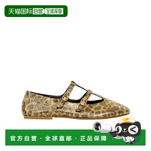 女士休闲鞋 豹纹图案平底鞋 354682283C19MO 绿色 SS2024 CELINE