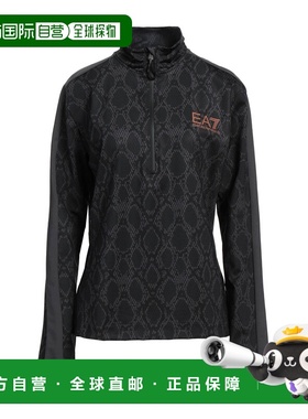 1h可退 潮奢 Ea7 女士 运动衫 black黑色 舒适时尚