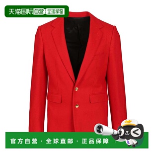 CELINE 男士夹克 RV15K095D27ED SS2026 红色 羊毛西装外套