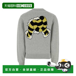 KENZO 女士针织衫 FG52PU7443LO93 SS2026 灰色 'KENZO Wild Tige